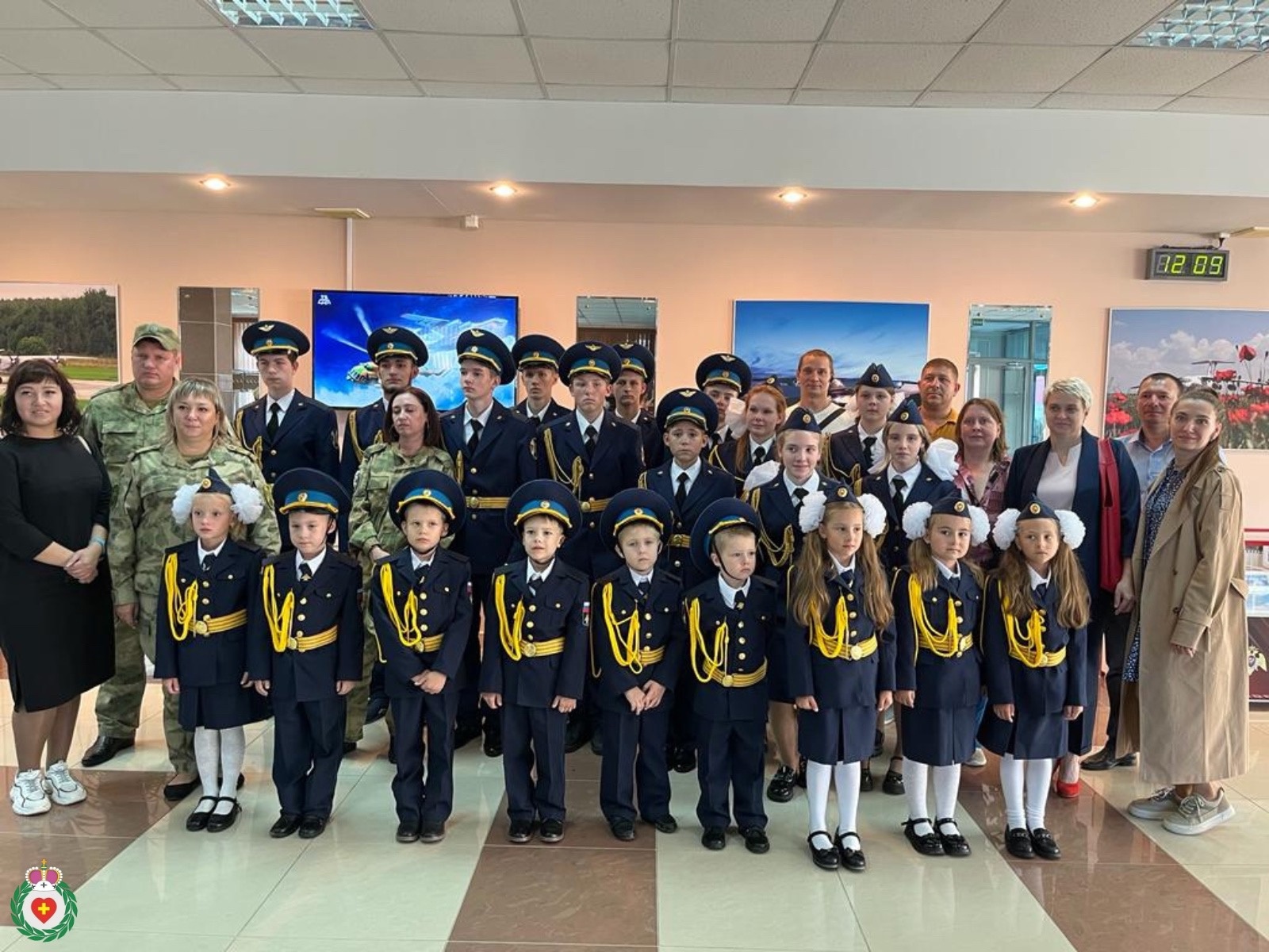 Воспитанники детского сада «Березка» вступили в ряды Юных авиаторов.